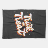 Retro Trick oder Treat Geschirrtuch (Horizontal)