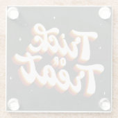 Retro Trick oder Treat Glasuntersetzer (Rückseite)