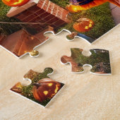 Retro Trick oder Treat Halloween Night der 1950er Puzzle (Seite)