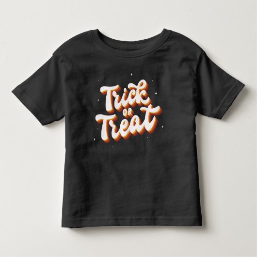 Retro Trick oder Treat Kleinkind T-shirt (Vorderseite)