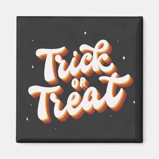 Retro Trick oder Treat Magnet (Vorne)
