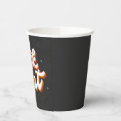 Retro Trick oder Treat Pappbecher (Links)