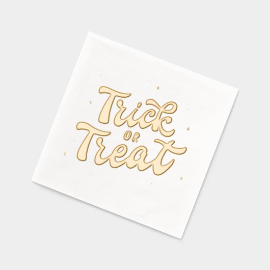 Retro Trick oder Treat Servietten Mit Folie (Links)
