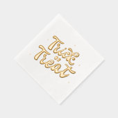 Retro Trick oder Treat Servietten Mit Folie (Rechts)