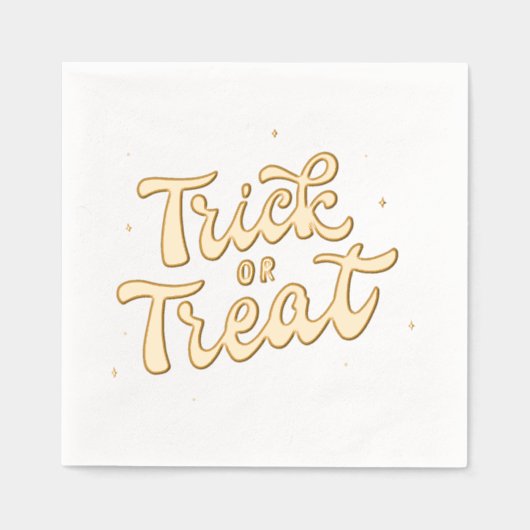 Retro Trick oder Treat Servietten Mit Folie (Vorderseite)