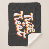 Retro Trick oder Treat Sherpadecke (Vorderseite)