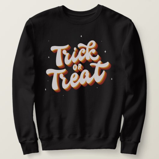 Retro Trick oder Treat Sweatshirt (Design vorne)