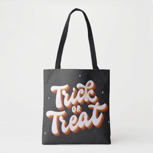Retro Trick oder Treat Tasche (Vorderseite)