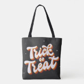 Retro Trick oder Treat Tasche (Rückseite)