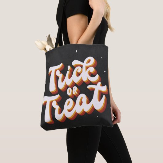 Retro Trick oder Treat Tasche (Von Nahem)