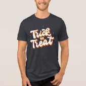 Retro Trick oder Treat Tri-Blend Shirt (Vorderseite)