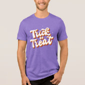 Retro Trick oder Treat Tri-Blend Shirt (Vorderseite)