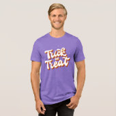 Retro Trick oder Treat Tri-Blend Shirt (Vorderseite voll)