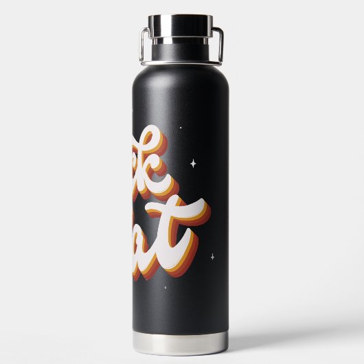 Retro Trick oder Treat Trinkflasche (Rückseite)