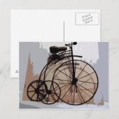 Retro Trike Postkarte (Vorne/Hinten)
