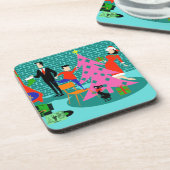 Retro Trimmen der Untersetzer des Weihnachtsbaumko (Linke Seite)