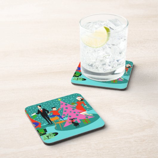 Retro Trimmen der Untersetzer des Weihnachtsbaumko (Rechte Seite)