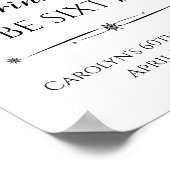 Retro trinken und 60 Jahre alt sein Poster (Ecke)