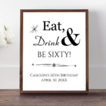 Retro trinken und 60 Jahre alt sein