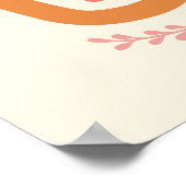 Retro trinken und dankbar zum Erntedankfest sein Poster (Ecke)