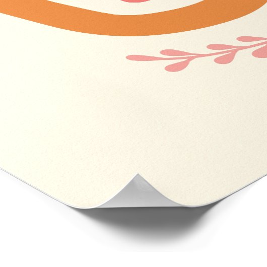 Retro trinken und dankbar zum Erntedankfest sein Poster (Ecke)