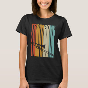 Retro-Trombone-Coole Messgeräte T-Shirt