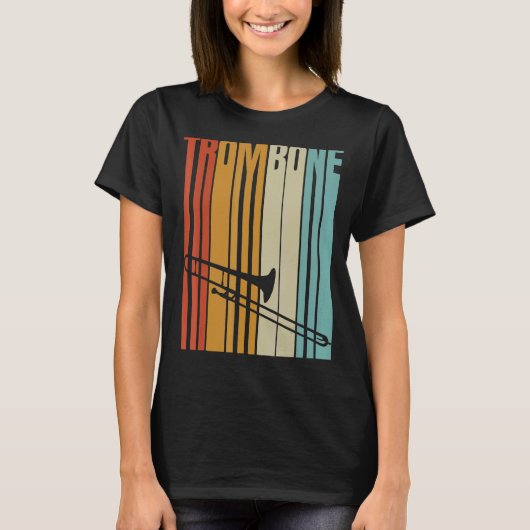 Retro-Trombone-Coole Messgeräte T-Shirt (Vorderseite)