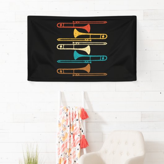 Retro Trombone - Jazz Banner (Insitu)