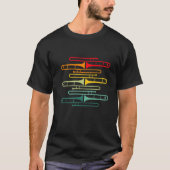 Retro Trombones Funny Jazz Geschenke für Trombone- T-Shirt (Vorderseite)