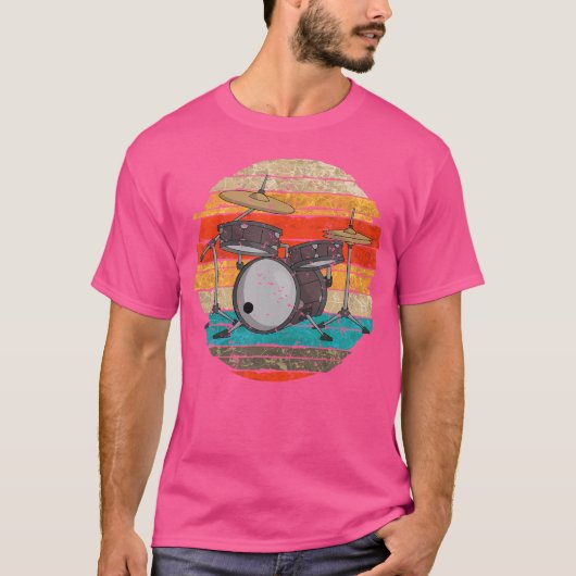 Retro-Trommeln T-Shirt (Vorderseite)