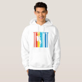 Retro Trompete Hoodie (Vorne ganz)