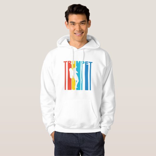 Retro Trompete Hoodie (Vorne ganz)