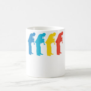 Retro Trompete-Pop-Kunst Kaffeetasse