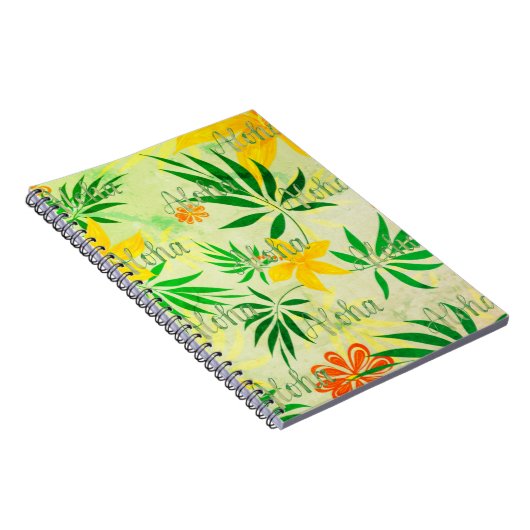 Retro Tropical Aloha Notizblock (Rechte Seite)