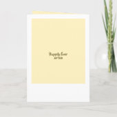 Retro Tropical Beach Palm Trees Foto Hochzeit Einladung (Rückseite)