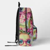 Retro Tropical Beauty Bedruckter Rucksack (Links)