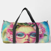 Retro Tropical Beauty Duffle Bag (Vorderseite)