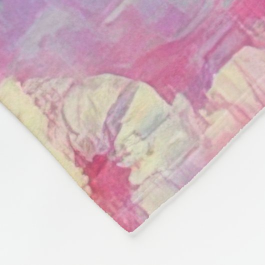 Retro Tropical Beauty Fleecedecke (Ecke)