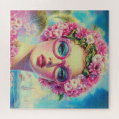 Retro Tropical Beauty Puzzle (Horizontal)