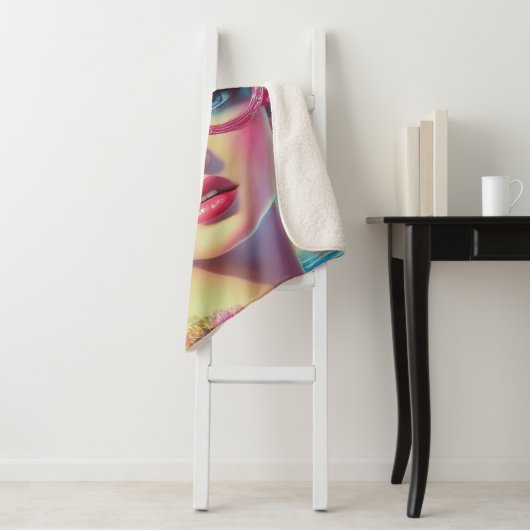 Retro Tropical Beauty Sherpadecke (Beispiel)