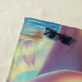 Retro Tropical Beauty Strandtuch (Beispiel)