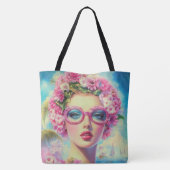 Retro Tropical Beauty Tasche (Rückseite)