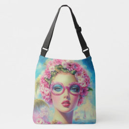 Retro Tropical Beauty Tragetaschen Mit Langen Trägern