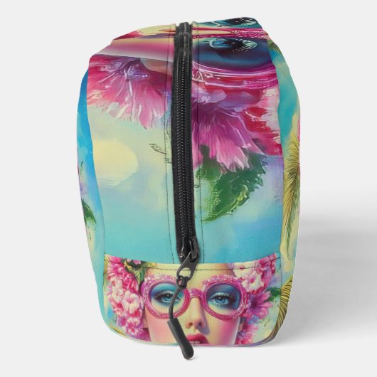 Retro Tropical Beauty Waschbeutel (Rechts)
