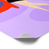 Retro Tropical Christmas Party Poster (Ecke)