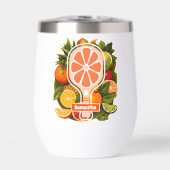 Retro Tropical Citrus Pickleball Brautparty (Vorderseite)