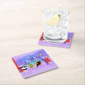 Retro Tropical Cocktail Party Paper Untersetzer (Vor Ort)