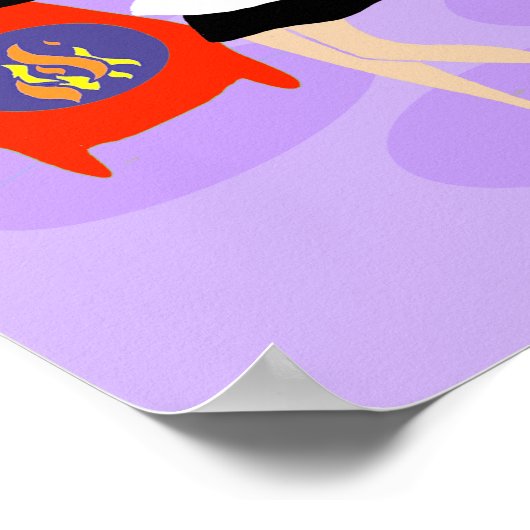 Retro Tropical Cocktail Party Poster (Ecke)