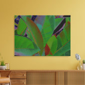 Retro Tropical Fabric Leinwanddruck (Insitu (Wohnzimmer))