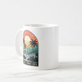 Retro Tropical Family Vacation ID1135 Kaffeetasse (Vorderseite Links)
